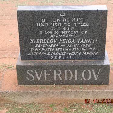 SVERDLOV Feiga 1894-1996
