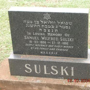 SULSKI Samuel Wilfred 1906-1992