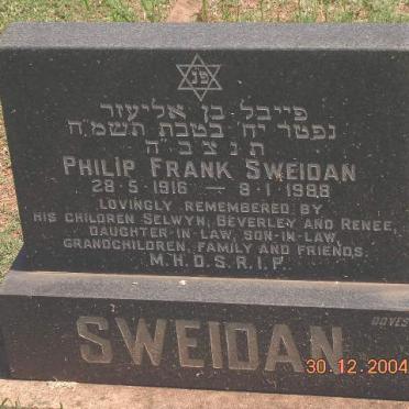 SWEIDAN Philip Frank 1916-1988