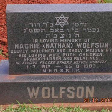 WOLFSON Nachie 1912-1983
