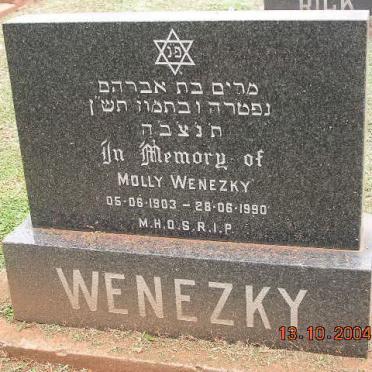 WENEZKY Molly 1903-1990