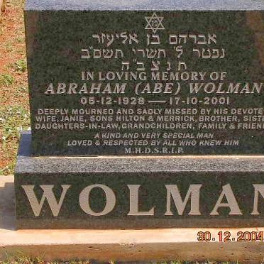 WOLMAN Abraham 1928-2001