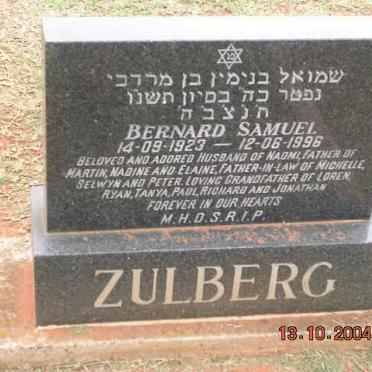 ZULBERG Bernard 1923-1996