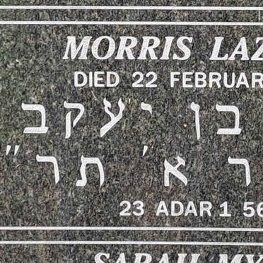 LAZARUS Morris -1900