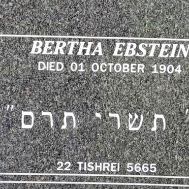 EBSTEIN Bertha -1904