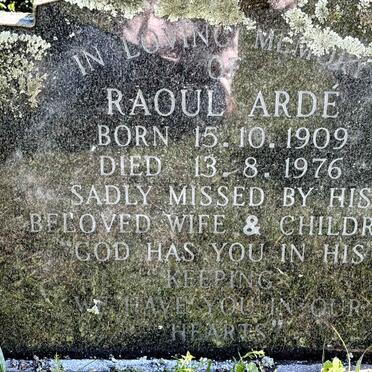 ARDE Raoul 1909-1976