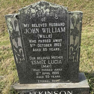 ATKINSON John William -1965 & Esmee Lucia -1995