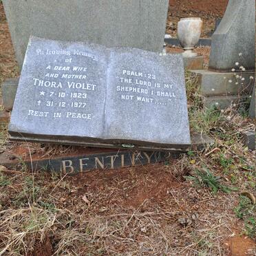 BENTLEY Thora Violet 1923-1977