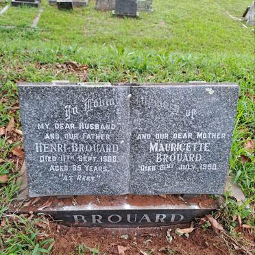 BROUARD Henri -1968 & Mauricette -1990