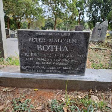 BOTHA Peter Malcolm 1952-2007