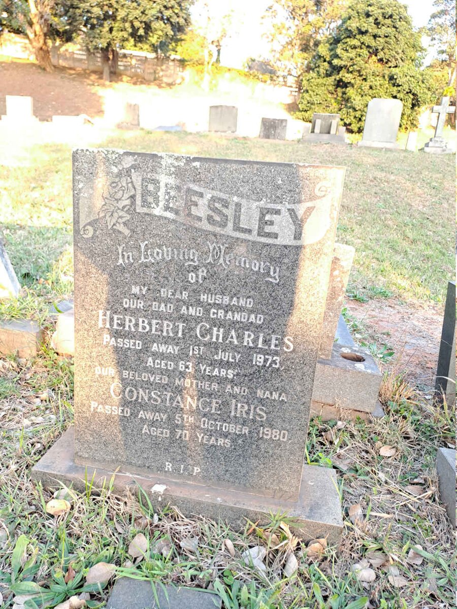 BEESLEY Herbert Charles -1973 :: Constance Iris -1980