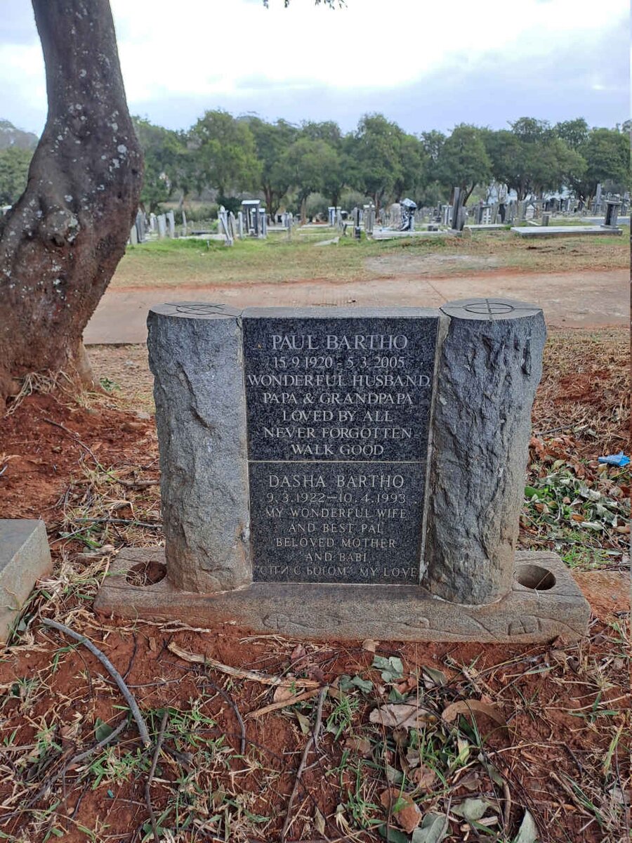 BARTHO Paul 1920-2005 & Dasha 1922-1993