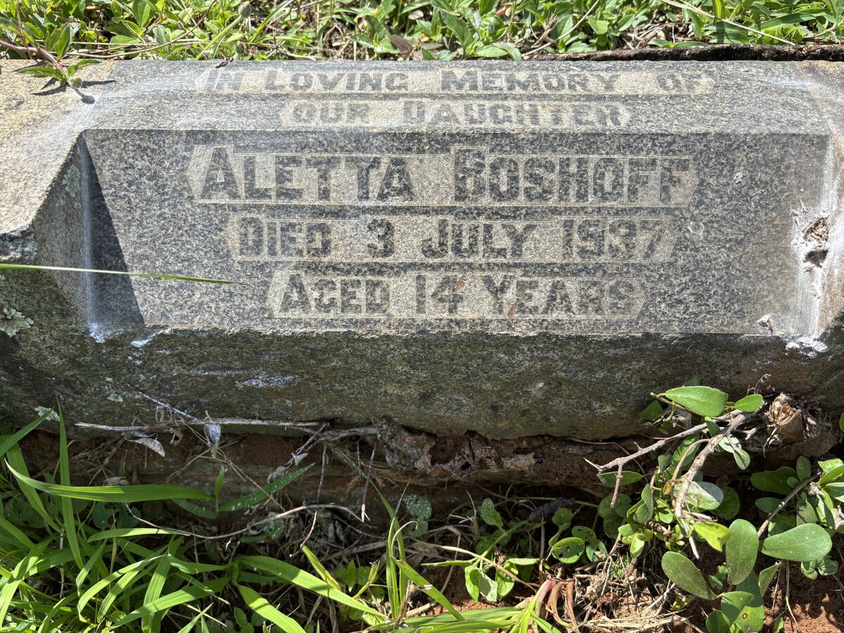 BOSHOFF Aletta -1937