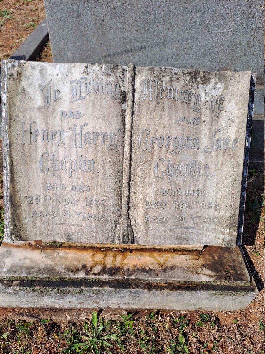 CHAPLIN Henry Harry -1952 & Georgina Jane -1959