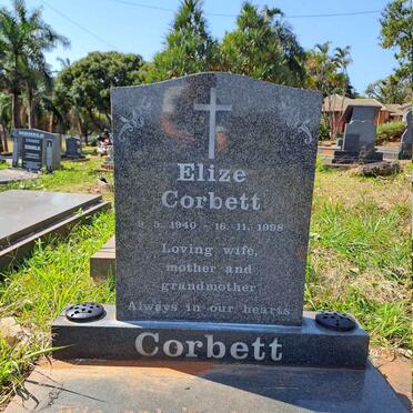 CORBETT Elize 1940-1998