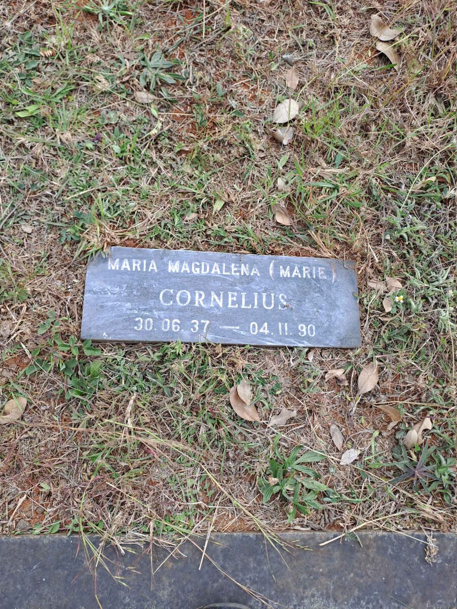 CORNELIUS Maria Magdalena 1937-1990