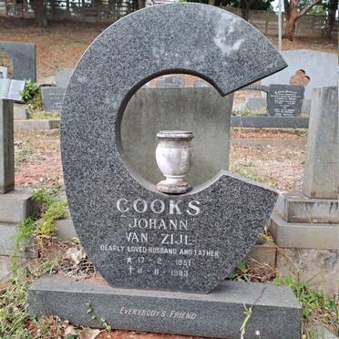 COOKS Johann Van Zijl 1951-1983