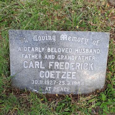 COETZEE Carl Frederick 1927-1984