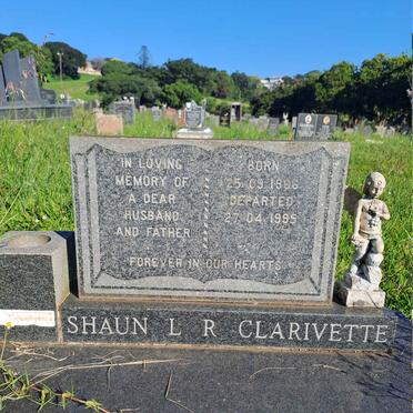 CLARIVETTE Shaun L.R. 1966-1995