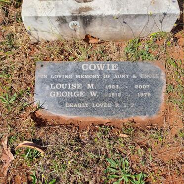 COWIE George W. 1912-1979 & Louise M. 1923-2007