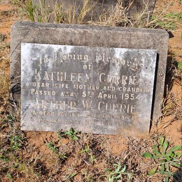 CURRIE Arthur W.  -1955 & Kathleen -1954