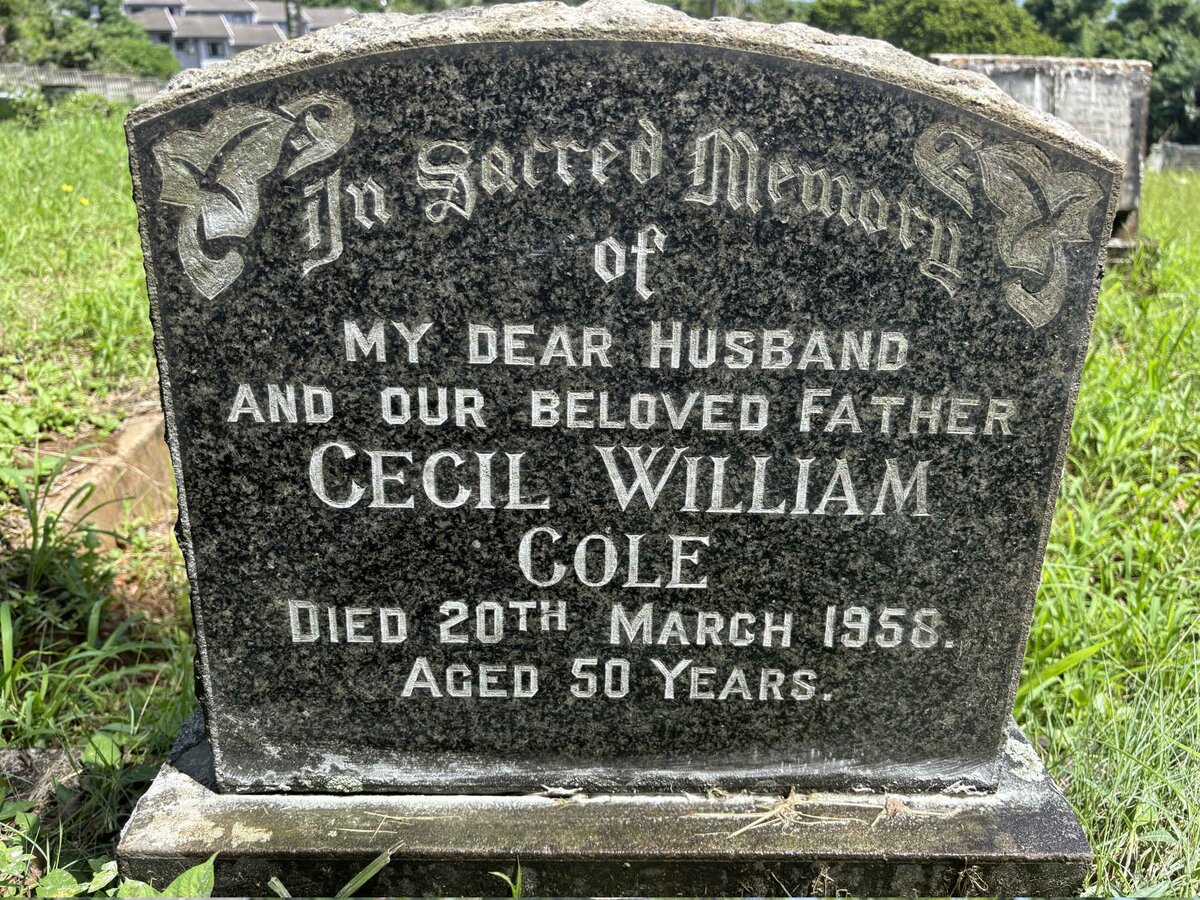 COLE Cecil William -1958