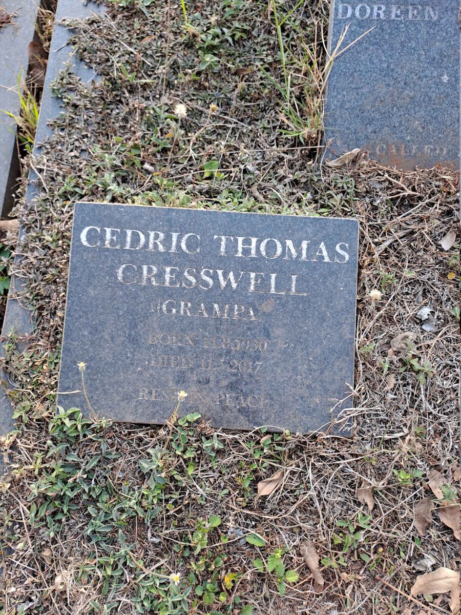 CRESSWELL Cedric Thomas 1930-2017