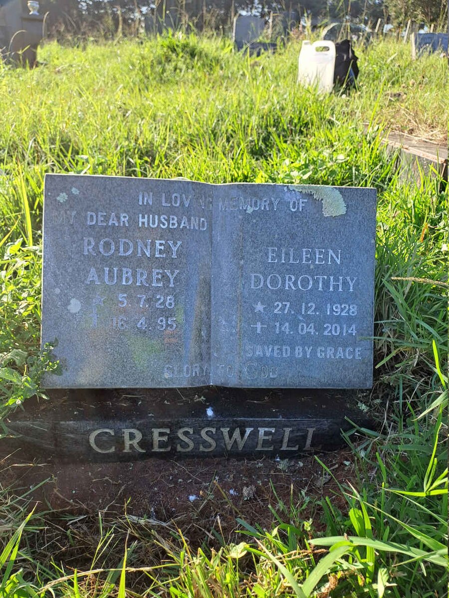 CRESSWELL Rodney Aubrey 1928-1995 & Eileen Dorothy 1928-2014