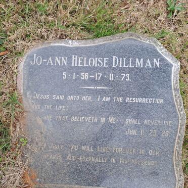 DILLMAN Jo-Ann Heloise 1956-1973