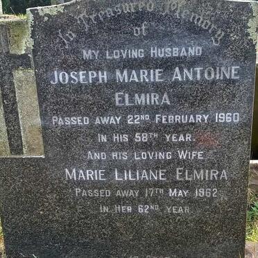 ELMIRA Joseph Marie Antoine -1960 & Marie Liliane -1962