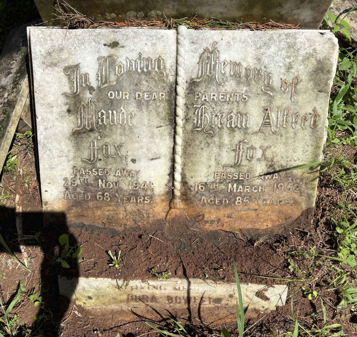 FOX Hiram Alfred -1952 & Maude -1941