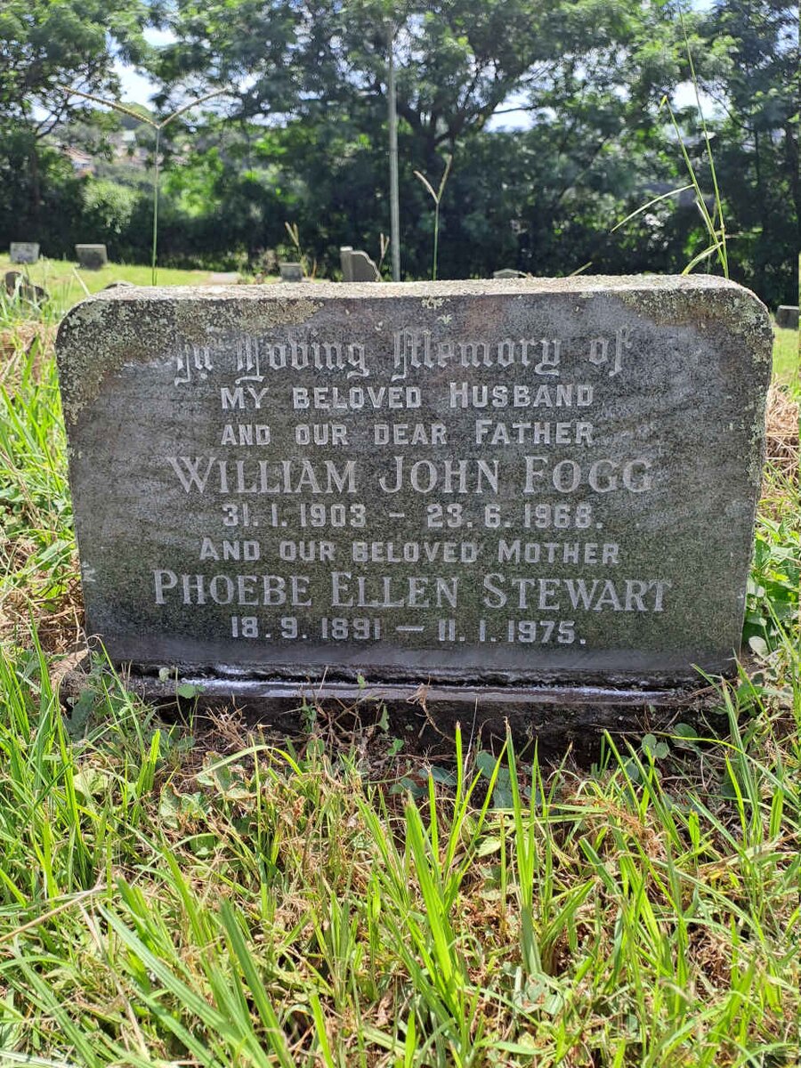 FOGG William John 1903-1968 :: FOGG Phoebe Ellen nee STEWART 1891-1975