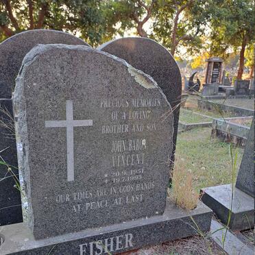 FISHER John Baron Vincent 1951-1995