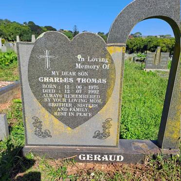 GERAUD Charles Thomas 1975-1992