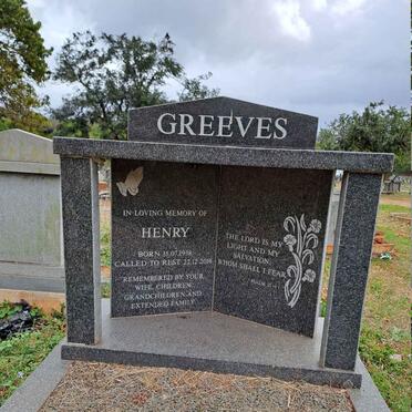GREEVES Henry 1938-2014