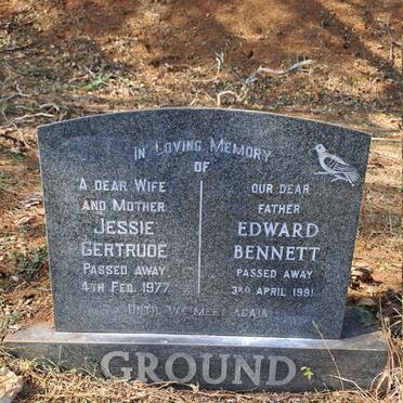 GROUND Edward Bennett -1991 & Jessie Gertrude -1977