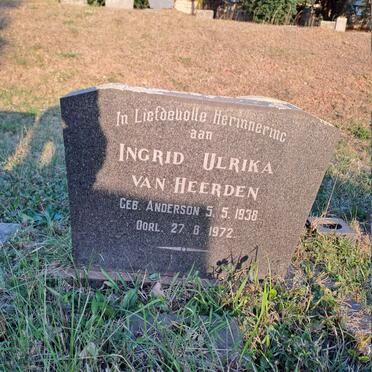 HEERDEN Ingrid Ulrika, van 1938-1972