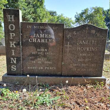 HOPKINS Anette 1897-1977 :: HOPKINS James Charles 1934-2001