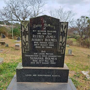 HOLMES Reuben James Aubrey -1968 & Susanna 1915-2003