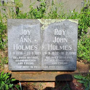 HOLMES Roy John 1932-1990 & Joy Ann 1936-1993
