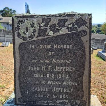 JEFFREY John H.F. -1943 & Jeannie -1955