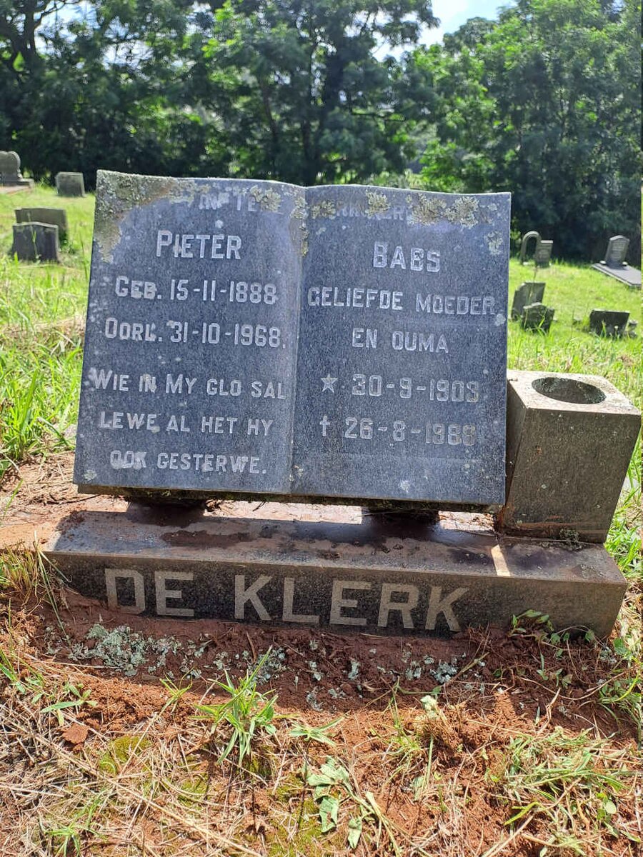 KLERK Peter, de 1888-1968 & Babs 1903-1988