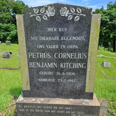 KITCHING Petrus Cornelius Benjamin 1906-1967