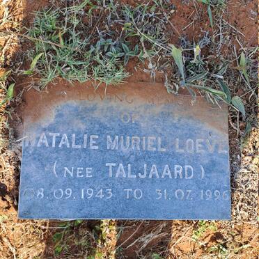 LOEVE Natalie Muriel nee TALJAARD 1943-1996