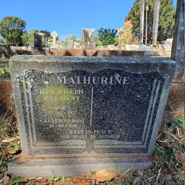 MATHURINE Joseph Clement 1927-2010
