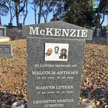 MCKENZIE Malcolm Anthony 1954-1982 :: MCKENZIE Marvyn Luther 1978-2003 :: MCKENZIE Leghstin Samuel 1995-2014