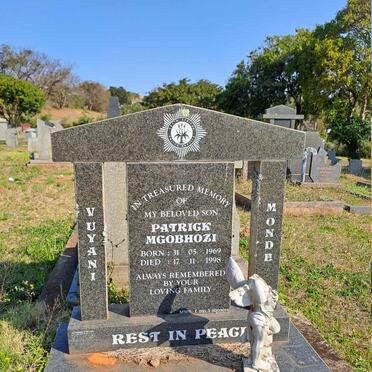 MGOBHOZI Patrick 1969-1998