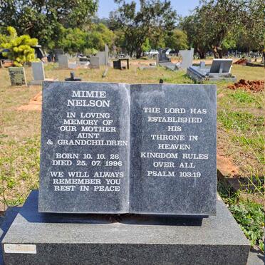 NELSON Mimie 1926-1996