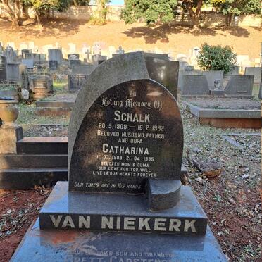NIEKERK Schalk, van 1909-1992 & Catharina 1908-1995 :: CARSTENSEN Brett 1971-1992