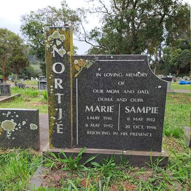 NORTJE Sampie 1912-1996 & Marie 1916-1992